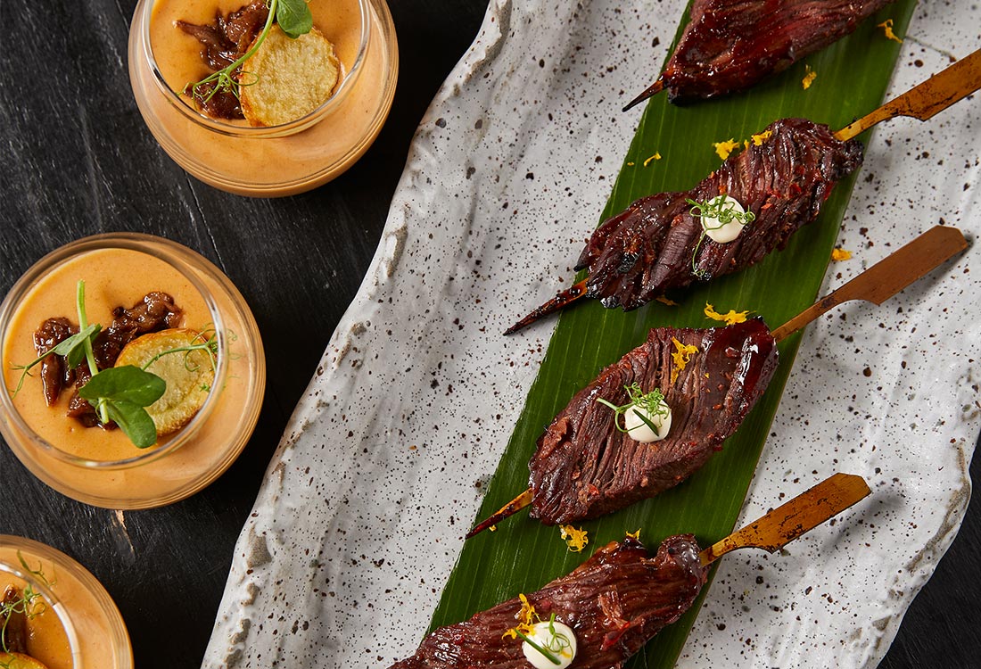 Catering image of surf & turk skewers