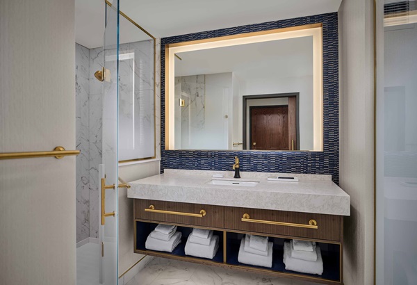 Deluxe King hotel room at Hard Rock Hotel & Casino Ottawa